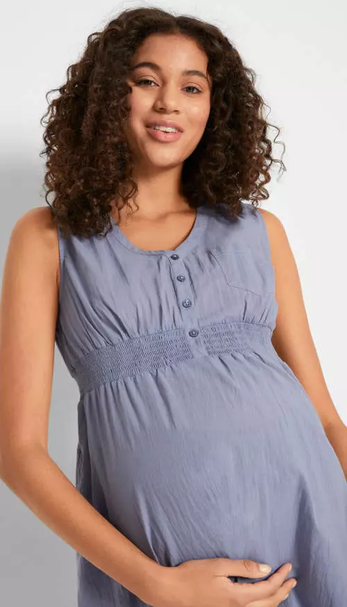 Памучна лятна рокля за бременни