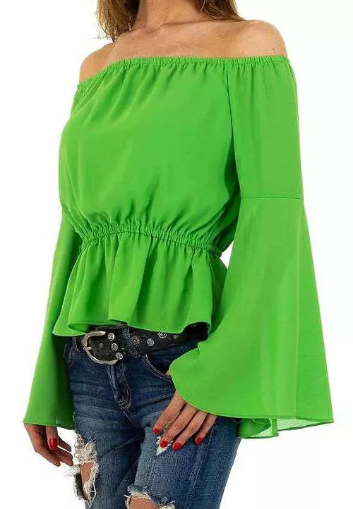 Граховозелена дамска блуза